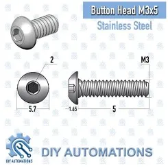 BHS M3x5-S (Button Head Screw) Image