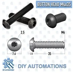 BHS M4x35 (Button Head Screw) Image