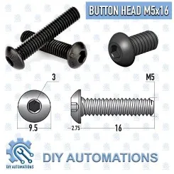 BHS M5x16 (Button Head Screw ) Image