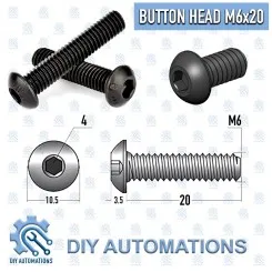 BHS M6x20 (Button Head Screw ) Image