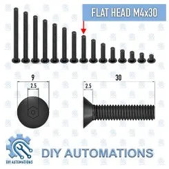 CSK M4x30 (Flat Head Counter Sink Screw) Image