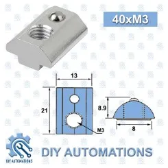 Slot Nut With Ball 40xM3 Image