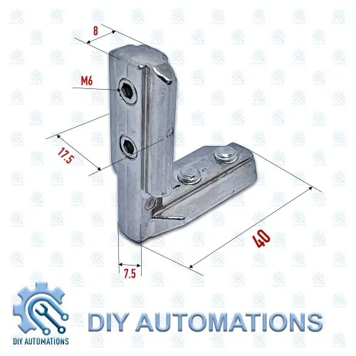 Corner L-Type 40x40 (SILVER) Premium  Image