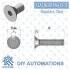 (Flat Head Counter Sink Screw) Csk M6x12 (SILVER) Image